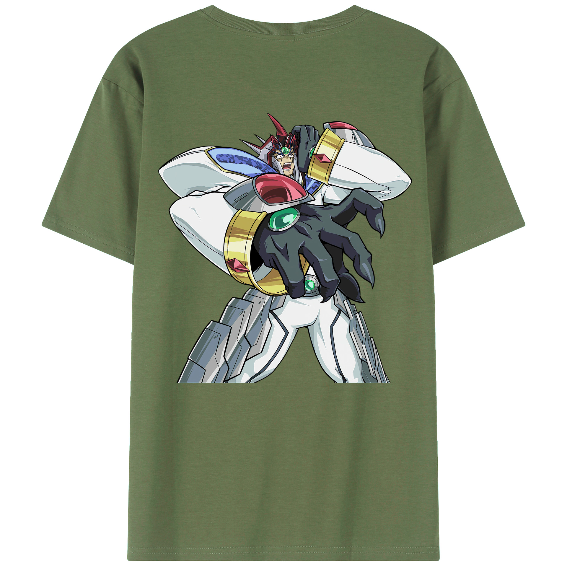 （画像用） 遊☆戯☆王 Yu-Gi-Oh! 綿100％ メンズ半袖Tシャツ（バックプリント） 通気性